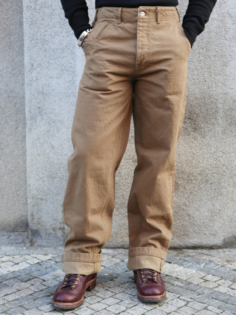 Samurai Jeans Heavy Chinos Trousers – Khaki (SJ48CP) | denimheads.cz