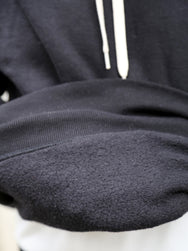 The Real McCOY's 10 oz. Loopwheel Hooded Sweatshirt – Black (MC24114)