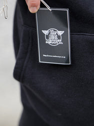 The Real McCOY's 10 oz. Loopwheel Hooded Sweatshirt – Black (MC24114)