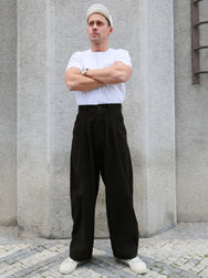 Hansen Garments Andrew Baloon Trousers – Coffee Drill (30-34-9)