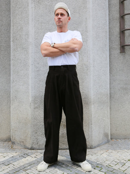Hansen Garments Andrew Baloon Trousers – Coffee Drill (30-34-9)