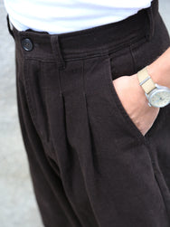 Hansen Garments Andrew Baloon Trousers – Coffee Drill (30-34-9)