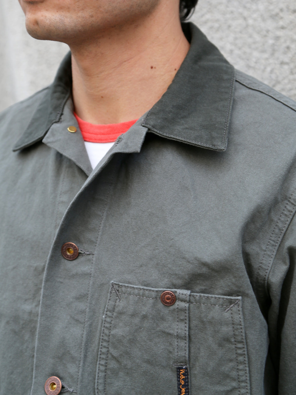 Nudie Jeans Howie Chore Jacket Duck Canvas – Green (160966)