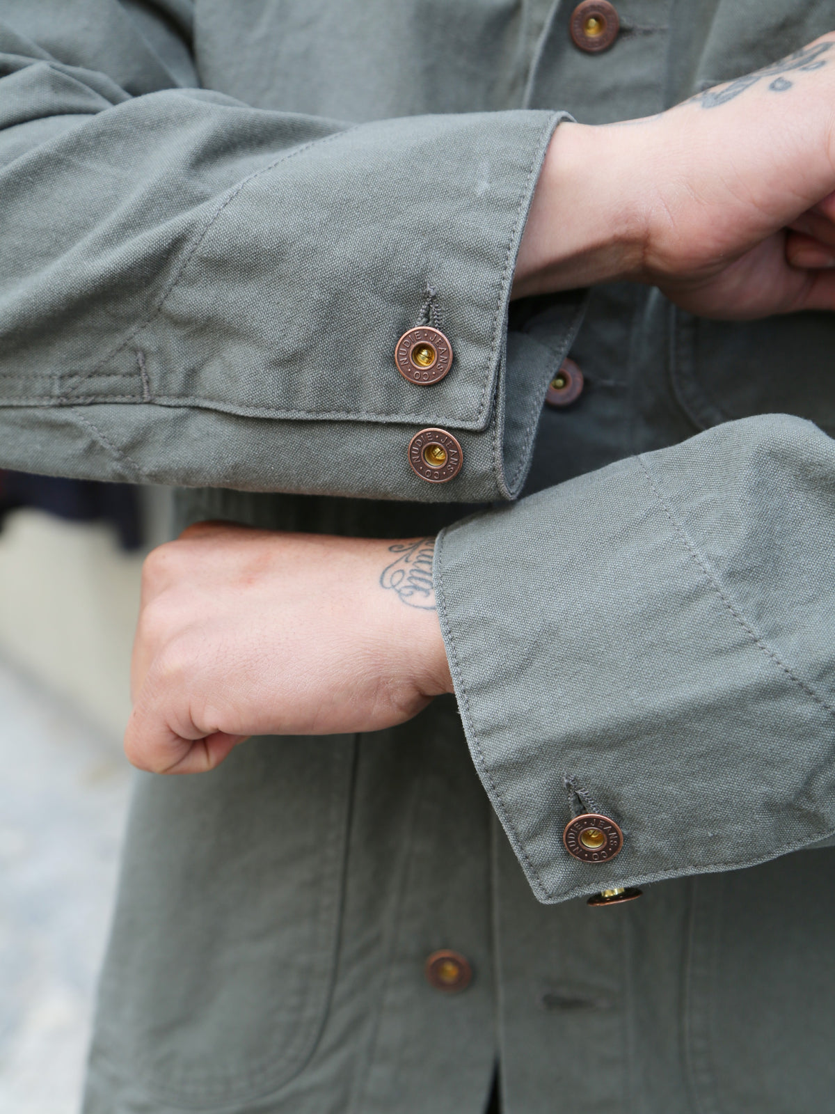 Nudie Jeans Howie Chore Jacket Duck Canvas – Green (160966)