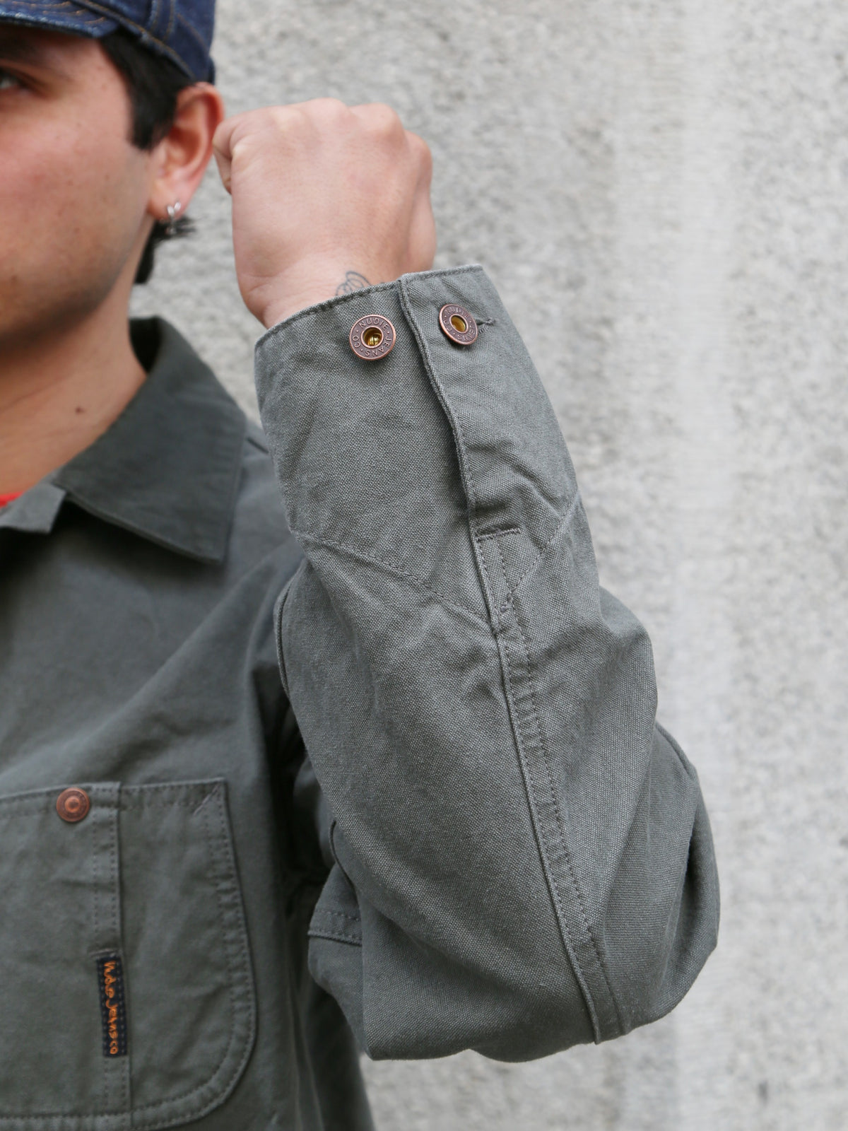 Nudie Jeans Howie Chore Jacket Duck Canvas – Green (160966)