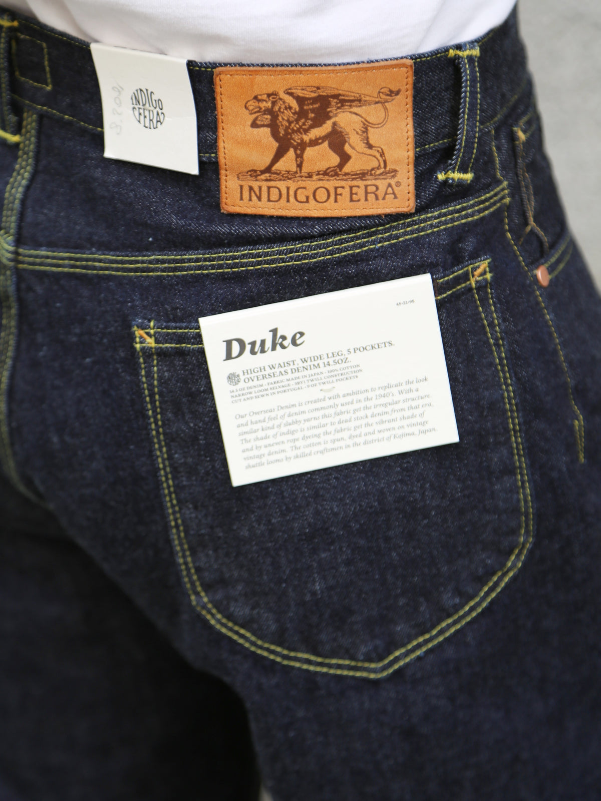 Indigofera Duke Selvedge 14,5 Oz Jeans – Rinsed Blue (45-21-00)