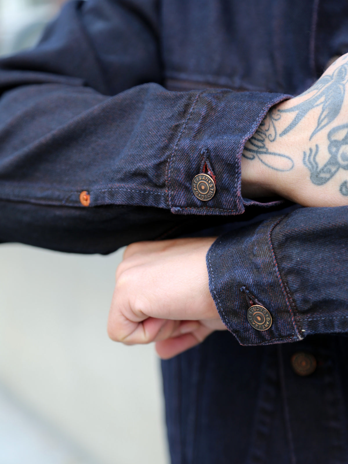 Studio D'Artisan "Bengara" Type 3 Selvedge Jacket – Red (D4621)