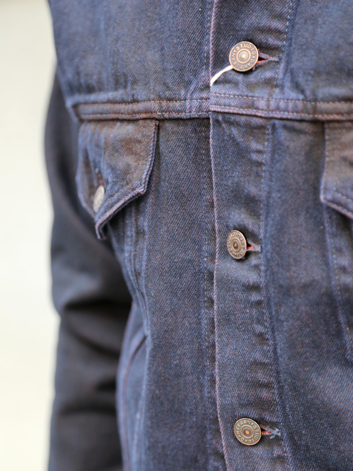 Studio D'Artisan "Bengara" Type 3 Selvedge Jacket – Red (D4621)