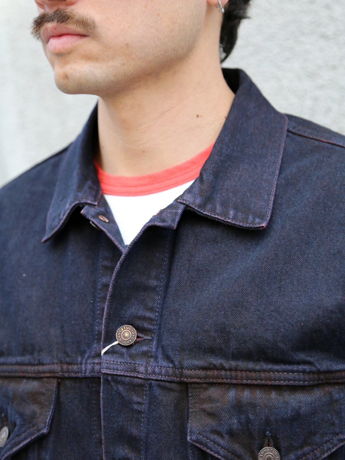 Studio D'Artisan "Bengara" Type 3 Selvedge Jacket – Red (D4621)