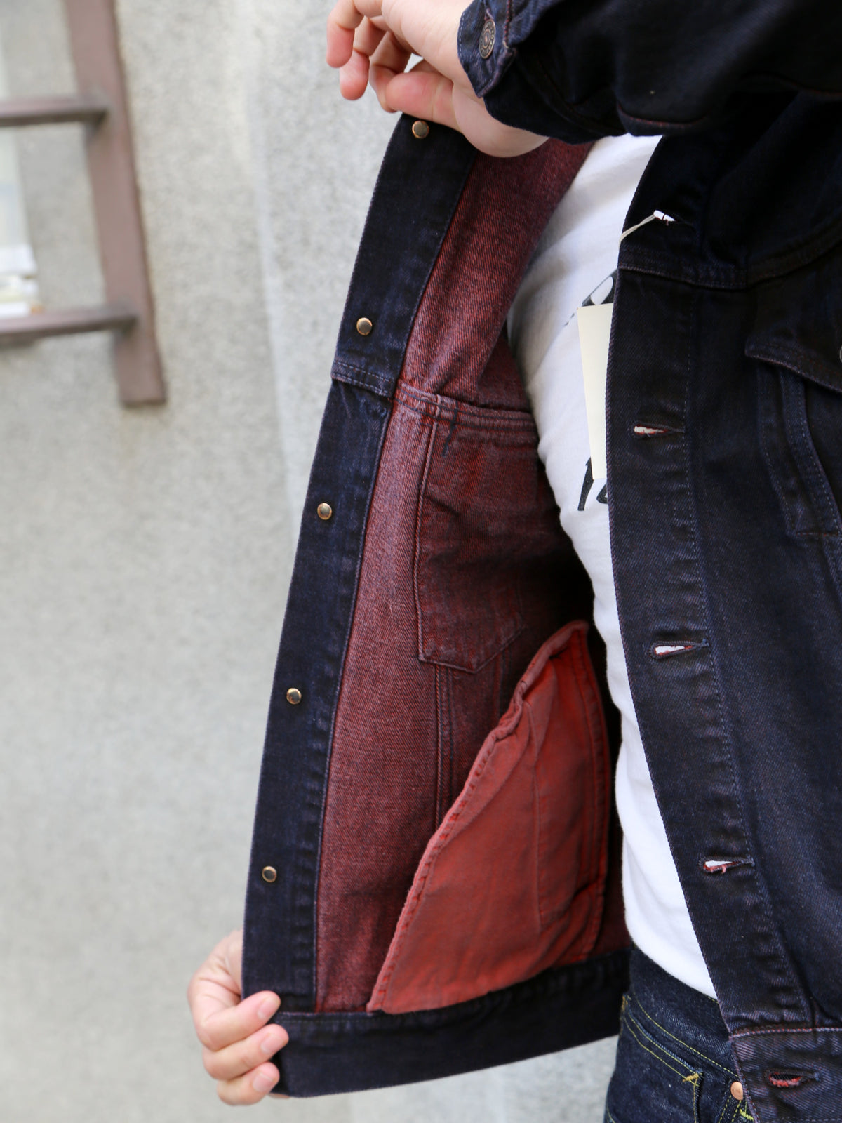 Studio D'Artisan "Bengara" Type 3 Selvedge Jacket – Red (D4621)