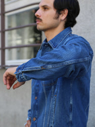 Nudie Jeans Danny Greasy Denim Jacket – Mid Blue (160865)