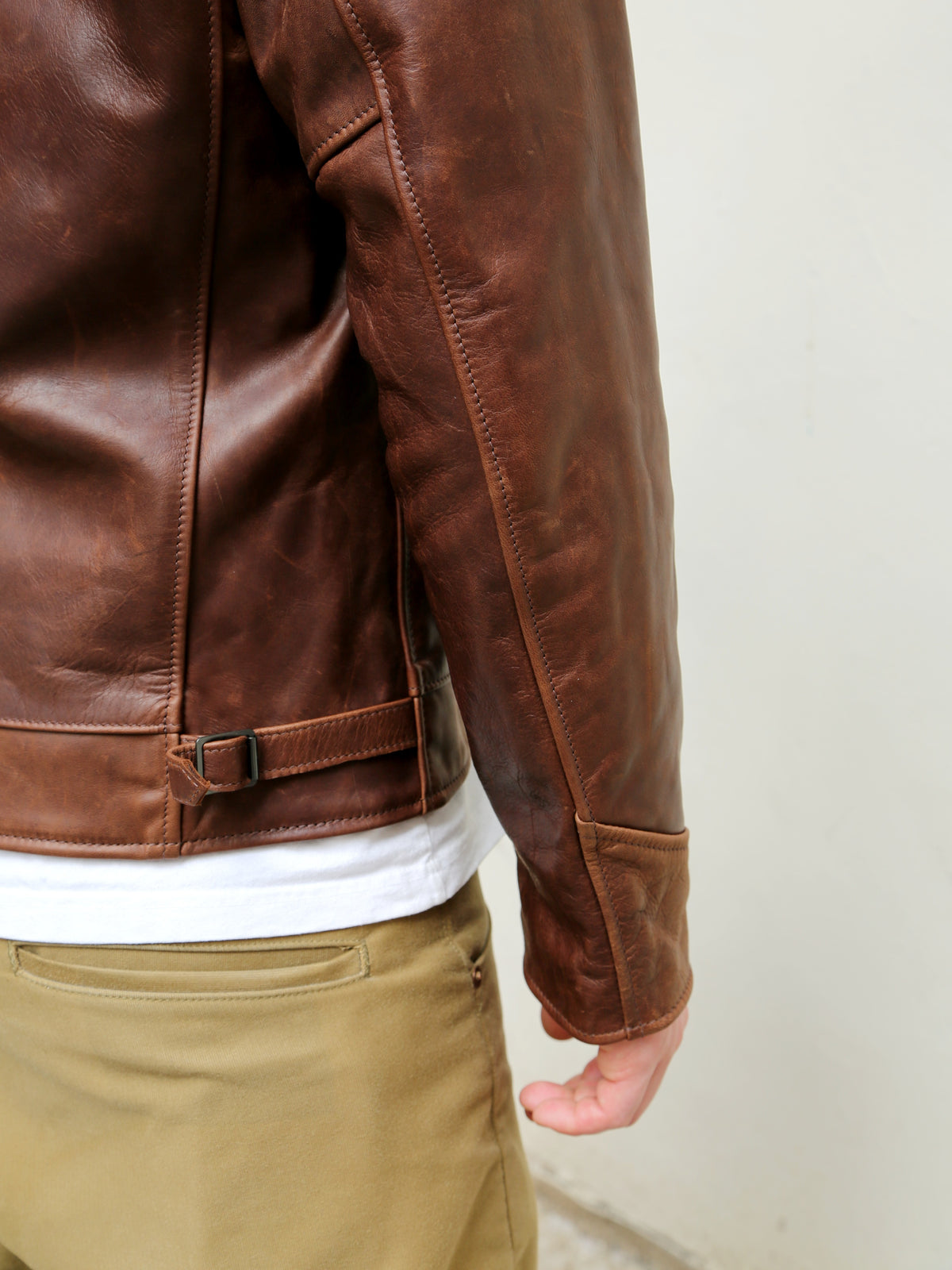 Simmons Bilt Roadster Jacket Prairie Dark Brown horse hide
