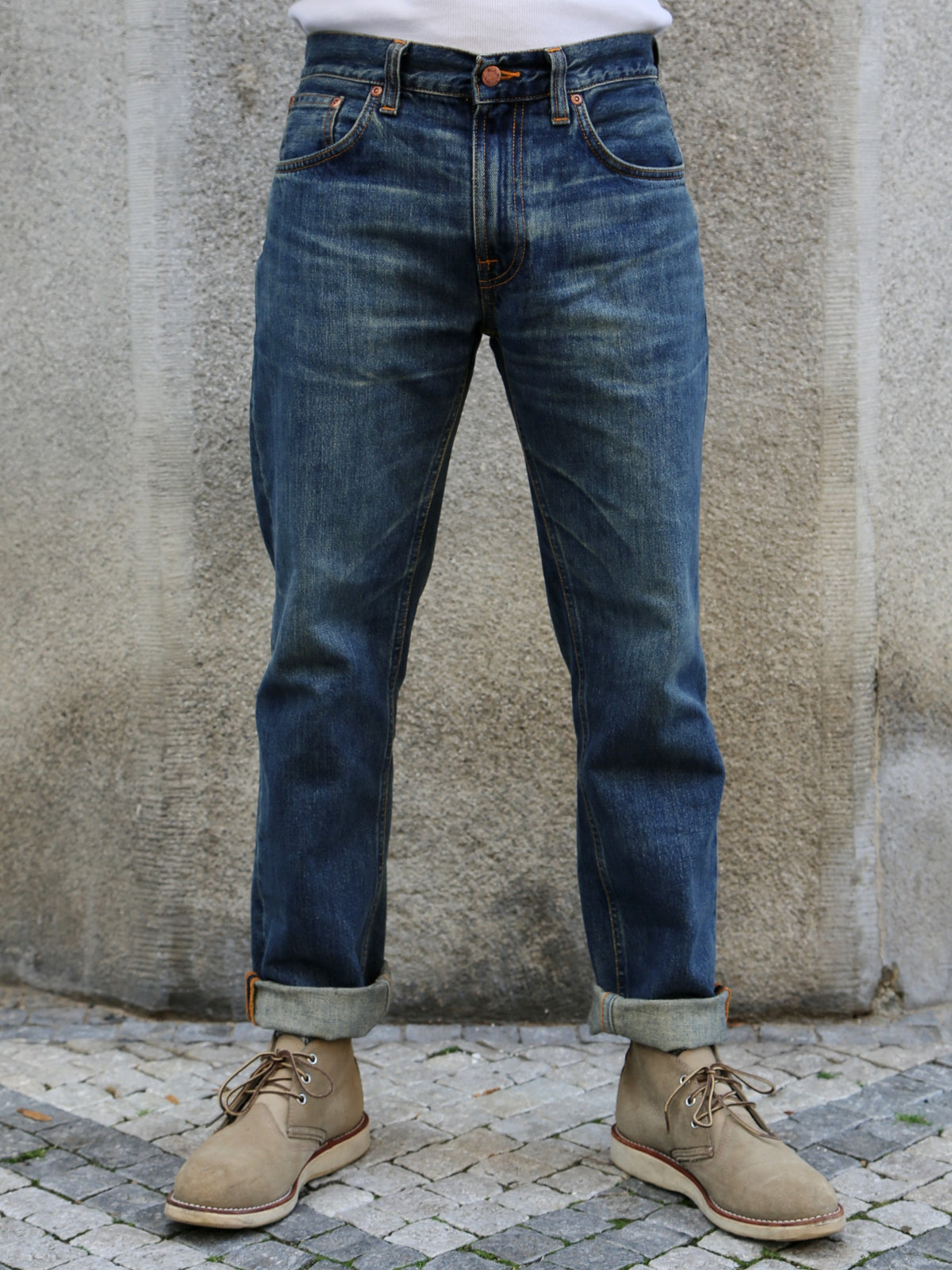 Nudie Jeans Gritty Jackson Thriller Tracks – Indigo (115040)