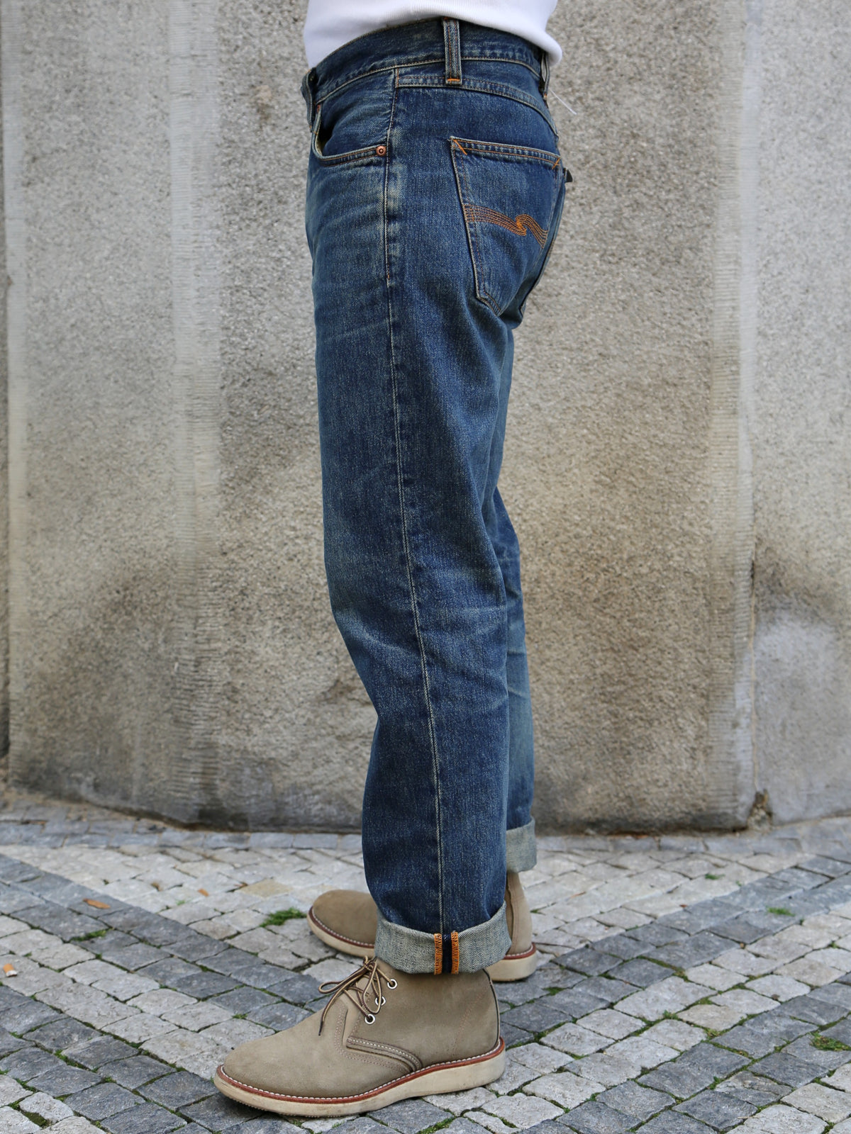 Nudie Jeans Gritty Jackson Thriller Tracks – Indigo (115040)