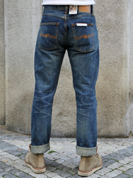 Nudie Jeans Gritty Jackson Thriller Tracks – Indigo (115040)