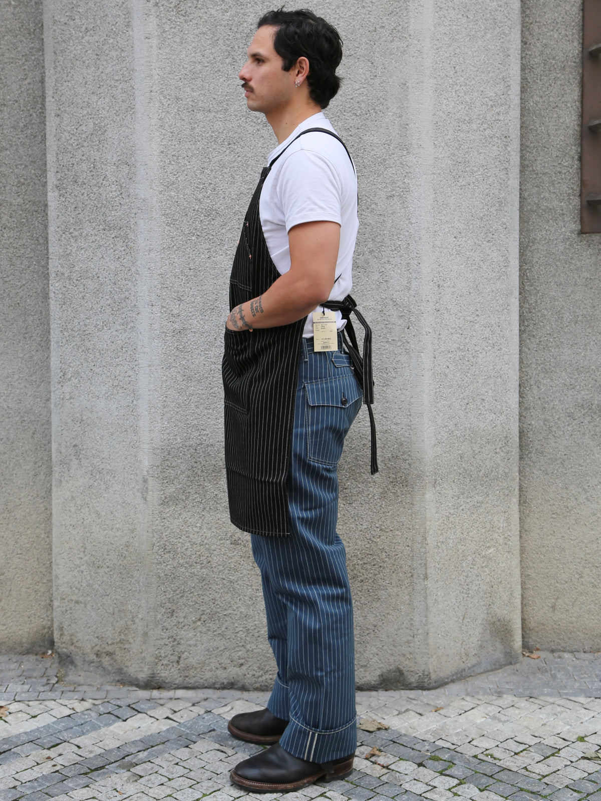 Iron Heart 12oz Wabash Apron – Black (IHG-058-BLK)