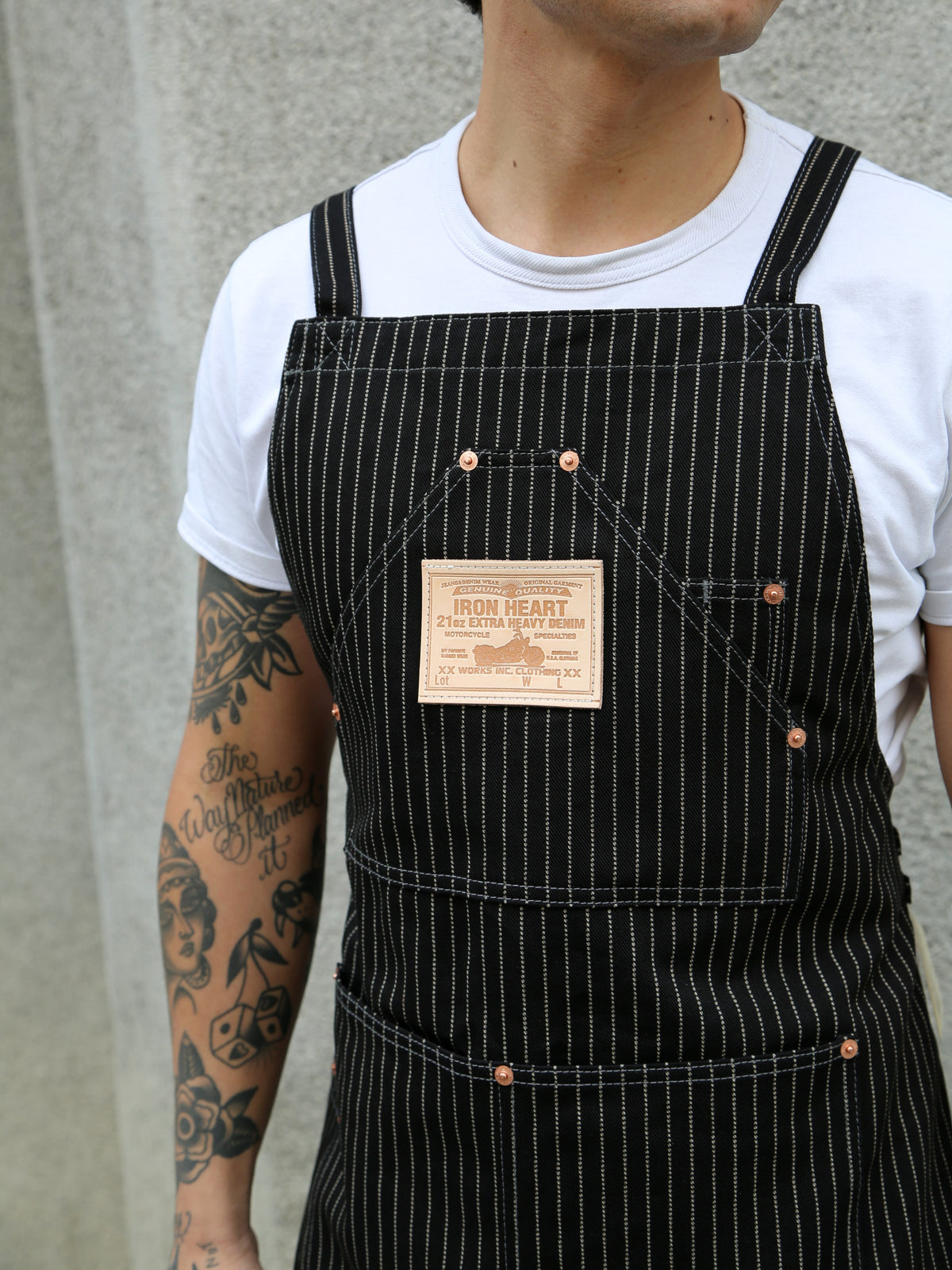 Iron Heart 12oz Wabash Apron – Black (IHG-058-BLK)