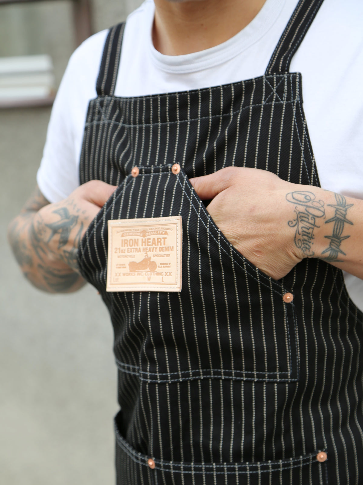 Iron Heart 12oz Wabash Apron – Black (IHG-058-BLK)