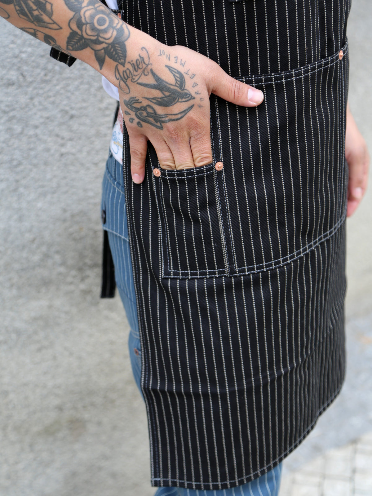 Iron Heart 12oz Wabash Apron – Black (IHG-058-BLK)