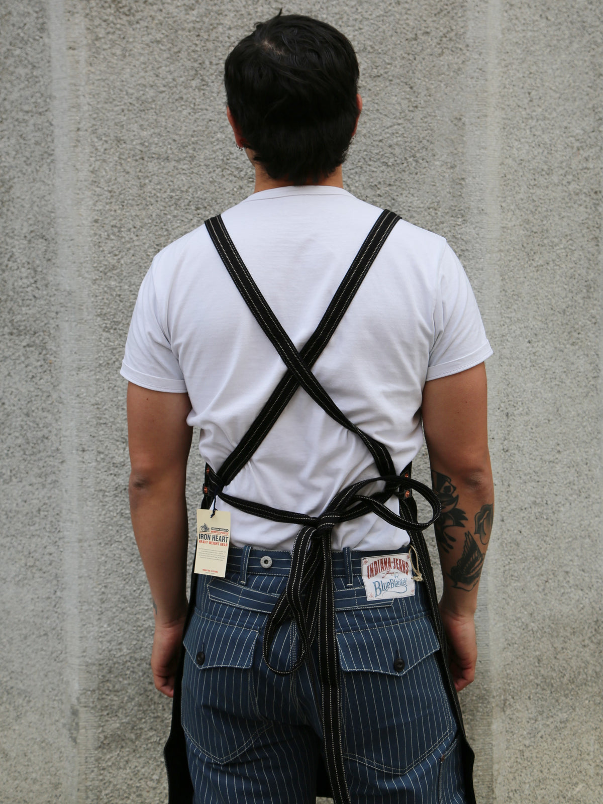 Iron Heart 12oz Wabash Apron – Black (IHG-058-BLK)