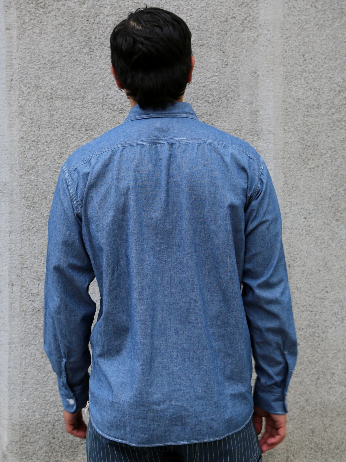 Momotaro 5oz Chambray Shirt – Indigo (MMLS1001)