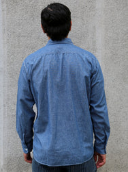 Momotaro 5oz Chambray Shirt – Indigo (MMLS1001)