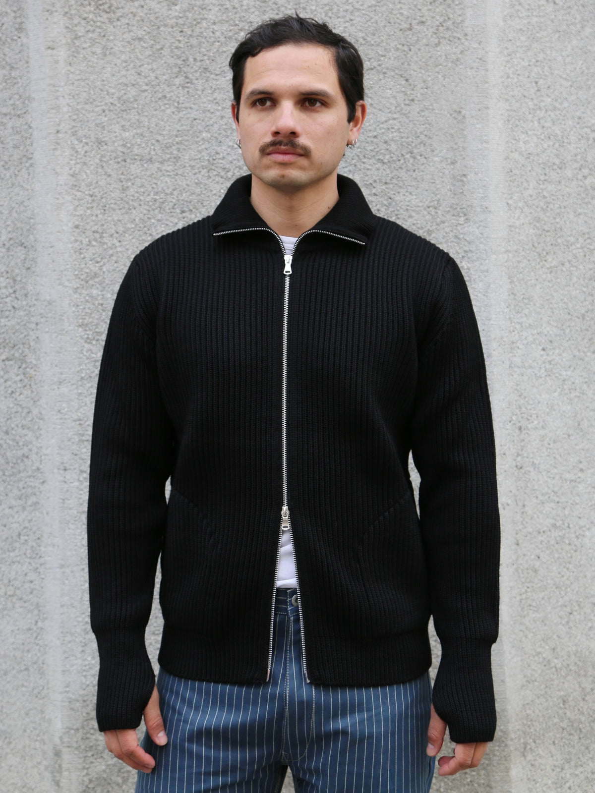 Andersen Andersen Navy Full-zip Pockets – Black (NFZP)