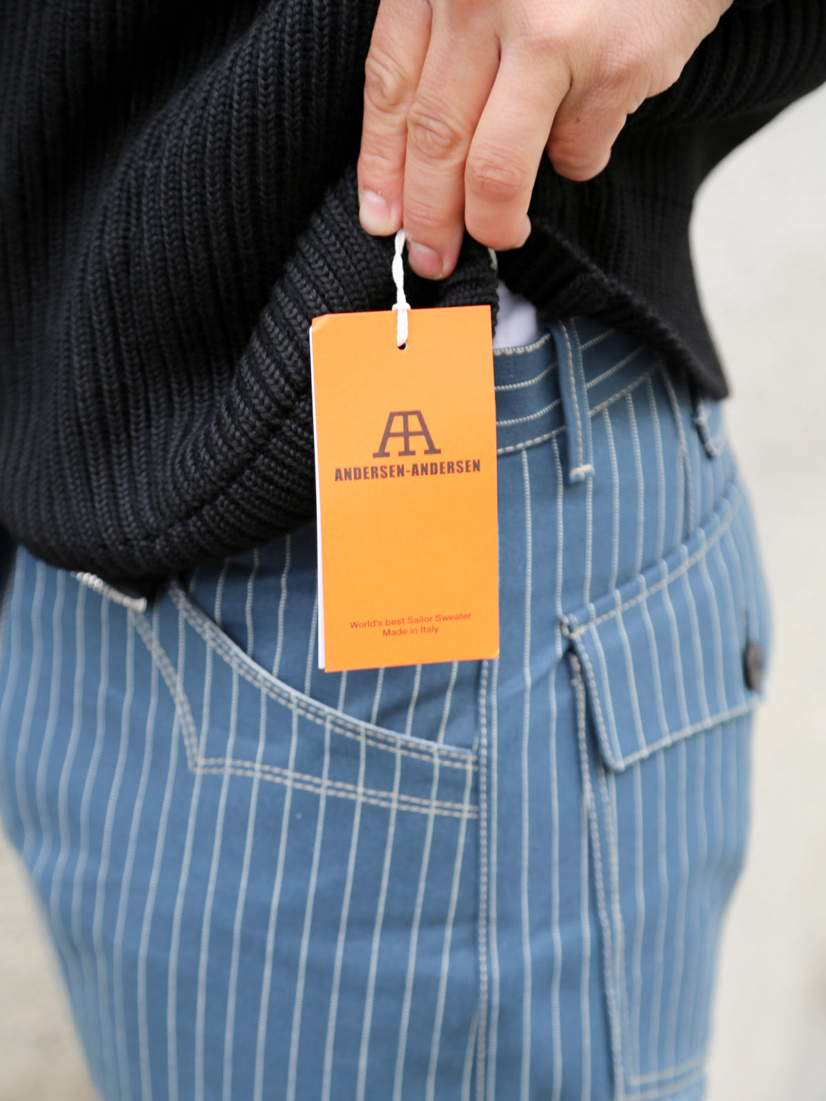 Andersen Andersen Navy Full-zip Pockets – Black (NFZP)