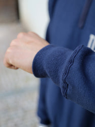 The Real McCoy's Military ¼ Zip Sweatshirt USAFA – Navy (MC23102)