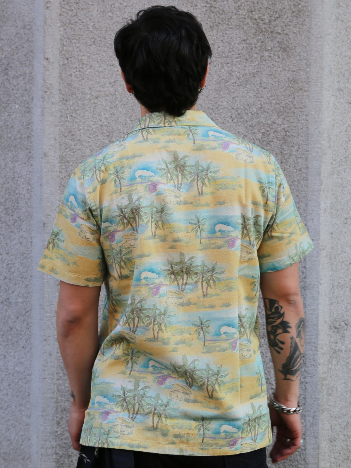 Nudie Jeans Arvid Pearls Hawaii Shirt – Mustard (140878)