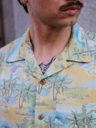 Nudie Jeans Arvid Pearls Hawaii Shirt – Mustard (140878)