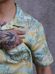 Nudie Jeans Arvid Pearls Hawaii Shirt – Mustard (140878)