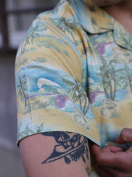 Nudie Jeans Arvid Pearls Hawaii Shirt – Mustard (140878)