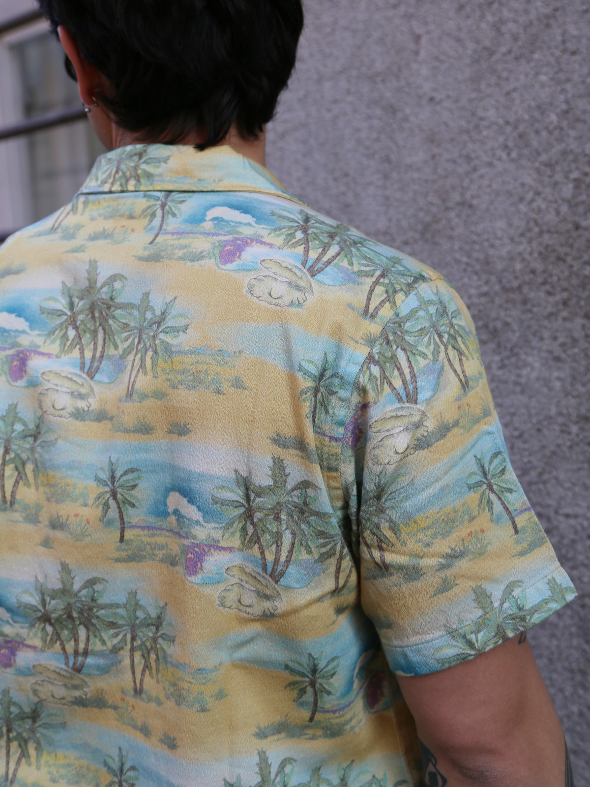 Nudie Jeans Arvid Pearls Hawaii Shirt – Mustard (140878)