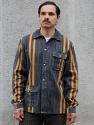 Indigofera Conway Shirt – Dark Grey/Wine/Orange (6339-504-01)