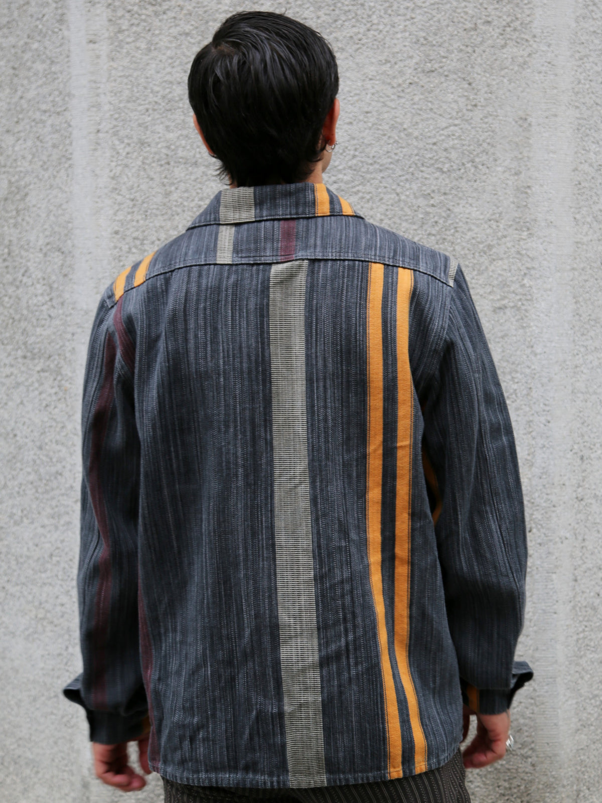 Indigofera Conway Shirt – Dark Grey/Wine/Orange (6339-504-01)