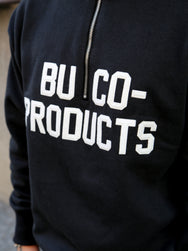 The Real McCoy's Buco Half-Zip Motorcycle Jersey – Black (BC23104)