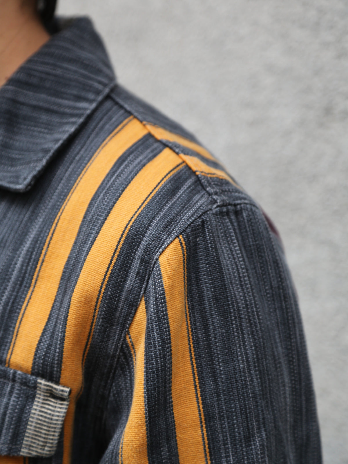 Indigofera Conway Shirt – Dark Grey/Wine/Orange (6339-504-01)