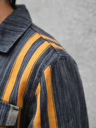 Indigofera Conway Shirt – Dark Grey/Wine/Orange (6339-504-01)