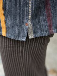 Indigofera Conway Shirt – Dark Grey/Wine/Orange (6339-504-01)