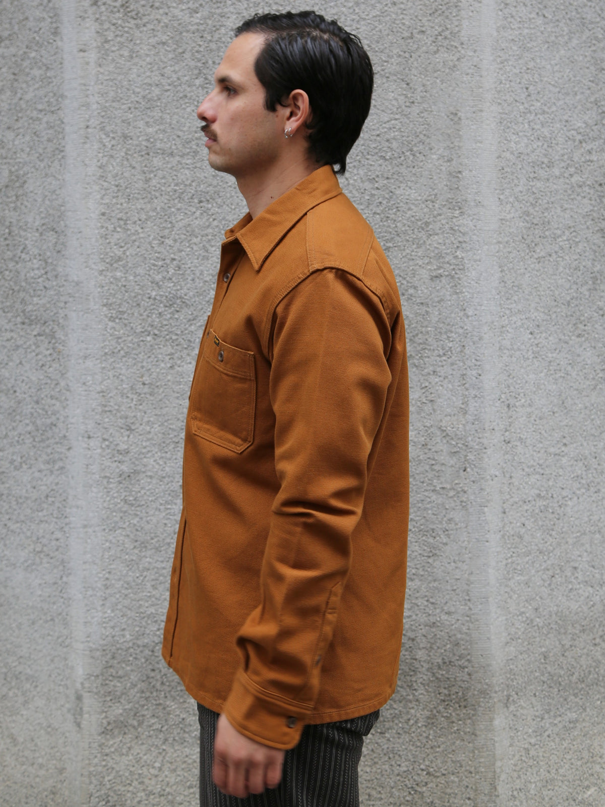 Iron Heart 13oz Oxford Cloth Work Overshirt – Camel (IHSH-423-CAM)