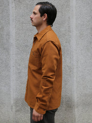 Iron Heart 13oz Oxford Cloth Work Overshirt – Camel (IHSH-423-CAM)