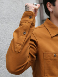 Iron Heart 13oz Oxford Cloth Work Overshirt – Camel (IHSH-423-CAM)