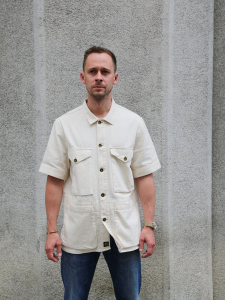 Indigofera Rivera Shirt / Carson Denim - Ecru