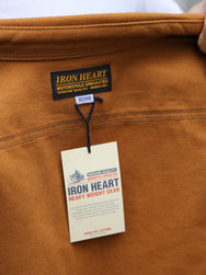 Iron Heart 13oz Oxford Cloth Work Overshirt – Camel (IHSH-423-CAM)