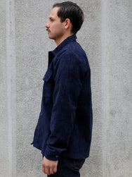 Indigofera Webster Dobby Corduroy Shirt – Navy (6345-573-47)