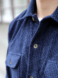 Indigofera Webster Dobby Corduroy Shirt – Navy (6345-573-47)