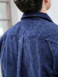 Indigofera Webster Dobby Corduroy Shirt – Navy (6345-573-47)