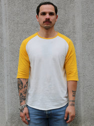 Indigofera Leon Raglan Sweater – Cocatoo Body / Yellow Sleeve (2278-354-02)