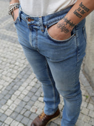 Nudie Jeans Lean Dean – Broken Blue (114454)